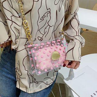 Set: Dotted Crossbody Bag + Pouch