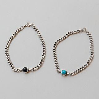 925 Sterling Silver Agate Bracelet