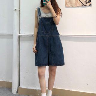Denim Midi Jumper Shorts