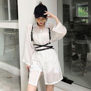 Loose-fit Long Shirt / Belt
