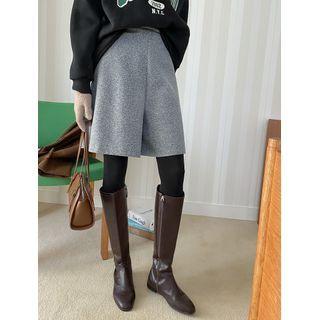 Plus Size Wide-leg Bermuda Shorts