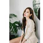 Set: Double-breasted Blazer + Flat-front Shorts