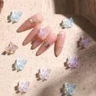 Butterfly Nail Art Decoration Set Of 10 - Random - One Size
