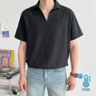 Half-placket Plan Shirt