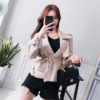 Flap Pleather Rider Jacket