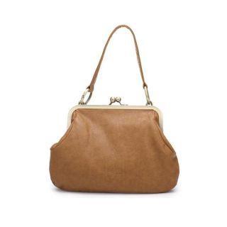 Kiss-lock Shoulder Bag Brown - One Size