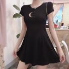 Moon Short-sleeve A-line Dress
