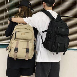 Plain Multi-section Lightweight Backpack