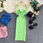 Shoulder-tie Knit Dress