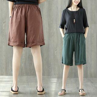 Linen Harem Shorts
