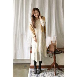 High-waist Tiered Chiffon Long Dress