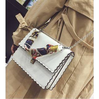 Scallop Trim Crossbody Bag