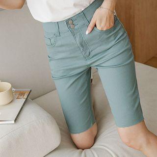 Wide-band Skinny Shorts