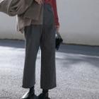 Wide-leg Striped Dress Pants