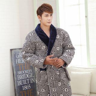 Padded Tie-waist Robe