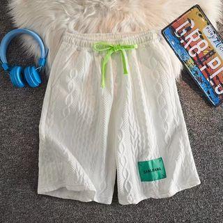 Cabled Wide Leg Sweatshorts