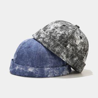Tie Dye Denim Docker Cap