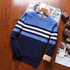 Striped Fleece Lined Sweater