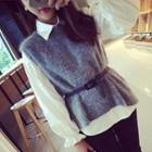 Dip Back Knit Vest