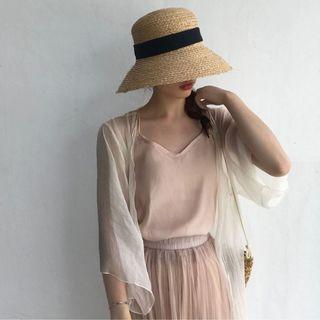 Plain Chiffon Jacket / Plain Camisole Top