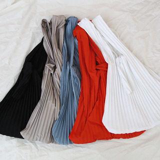 Accordion-pleat Shopper Bag