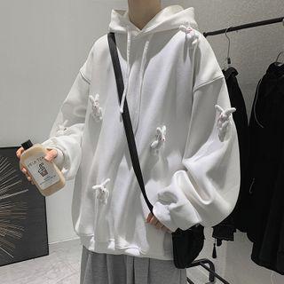 Oversize Rabbit Ear Accent Hoodie