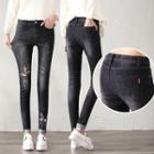 Flower Skinny Jeans