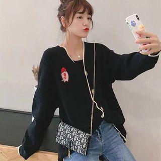 Animal Embroidery Cardigan