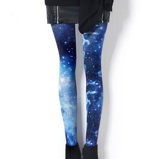 Galaxy Gradient Plain Tights / Cropped Leggings