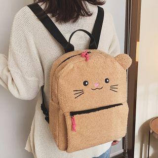 Cat Fleece Backpack