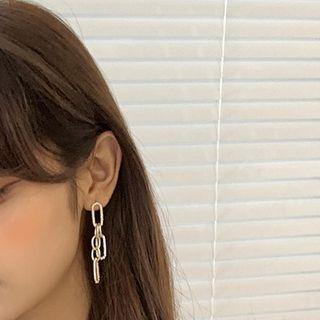 Chain Fringed Earring 1 Pair - Gold - One Size