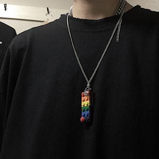 Lego Necklace As Shown In Figure - One Size
