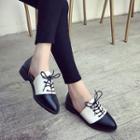 Lace-up Panel Flats