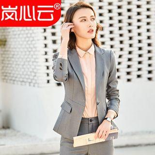 Plain Blazer / Vest / Shirt / Dress Pants / Pencil Skirt / Set