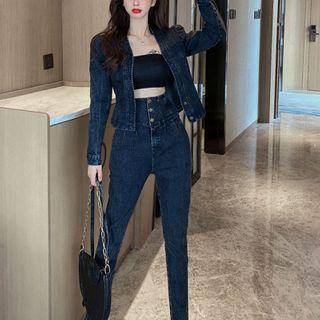 Set: Denim Jacket + Skinny Jeans