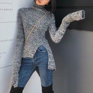 Asymmetrical Sweater Gray - One Size