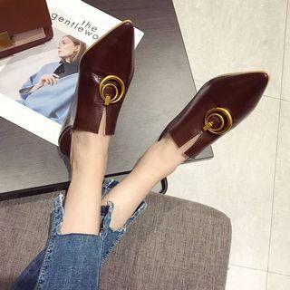 Chunky Heel Hoop Detail Pumps