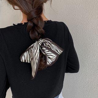 Animal Print Silky Scarf