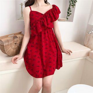 Ruffle Printed Dress