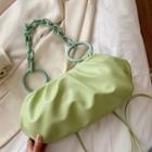 Chain Shirred Crossbody Bag
