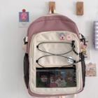 Drawstring Paneled Backpack