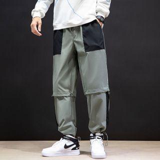 High-waist Color Block Sweatpants