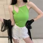 Asymmetric Camisole Top / Open Front Light Jacket