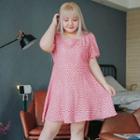 Short-sleeve Heart Print A-line Dress (various Designs)