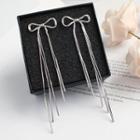 Bow Fringed Alloy Earring