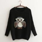 Owl Applique Sweater