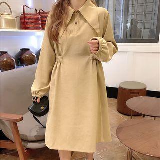 Gathered Waist Shirtdress