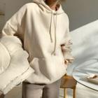 Loose-fit Hooded Fleece-lined Pullover