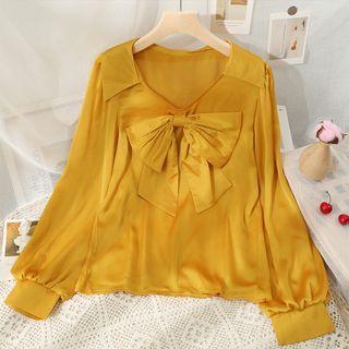 Ribbon Loose Blouse In 5 Colors