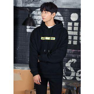 Brushed-fleece Lined Printed Hoodie In 4 Designs